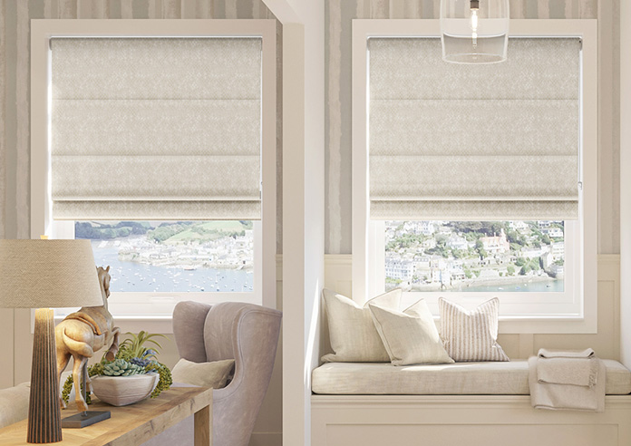 Nerida, Pearl - Twist&Fit Roman Blind - Image 3